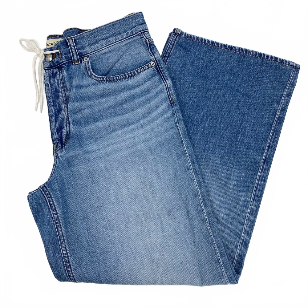 Madewell Light Wash Drawstring Baggy Wide-Leg Jeans | Women’s 29 Regular